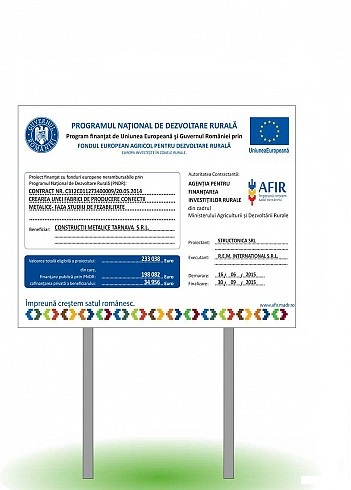 Panouri informative fonduri europene